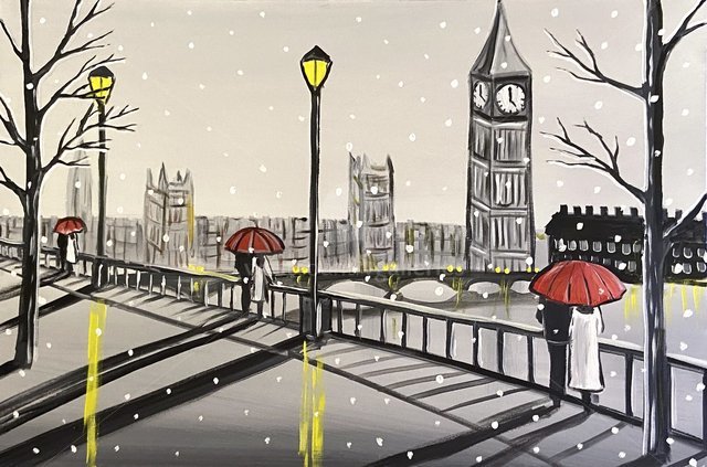 Image of Winter London Umbrellas